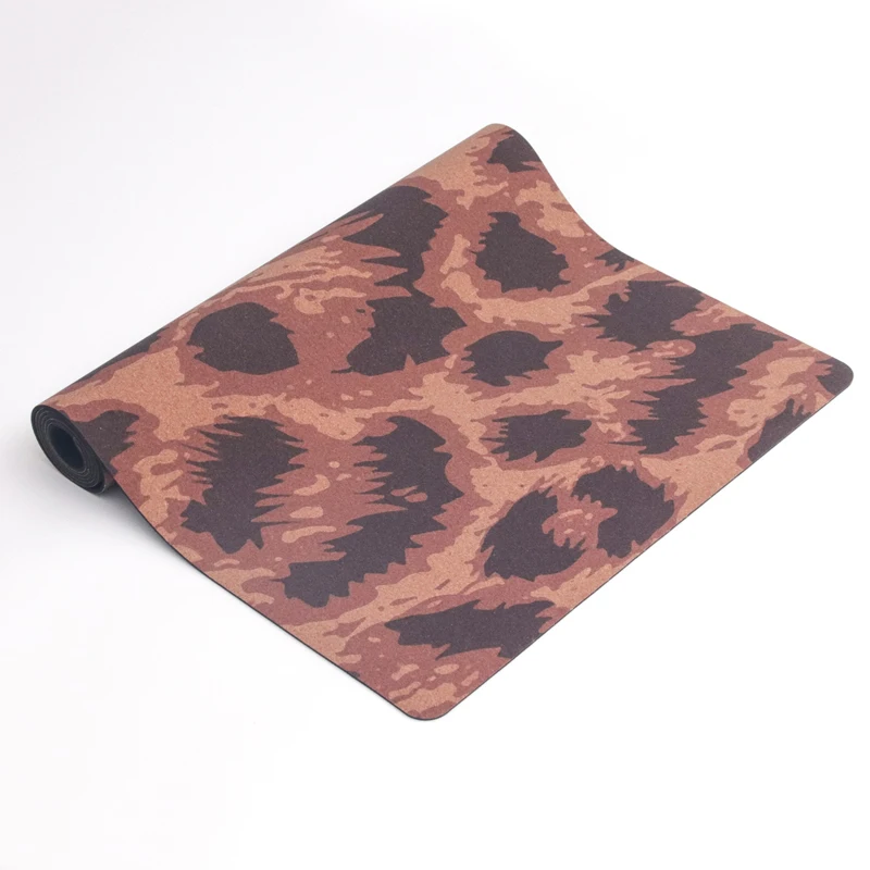 Hot Selling Tpe 100% Polyurethane Yoga Mat Fitness Luxury Cork Yoga Mat Thick in Natural Cork 5mm