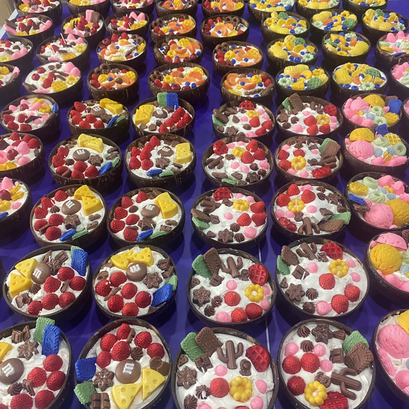 Customize Natural Coconut Shell Bowl Candles Scented Luxury Fruit Soy Wax Aromatherapy Aromatic Aroma Candles