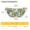 Custom Medical Treatment Cartoon Pattern Doctor And Nurse Fashion Travel Waist Bag Wholesale promotional waist bags with logo