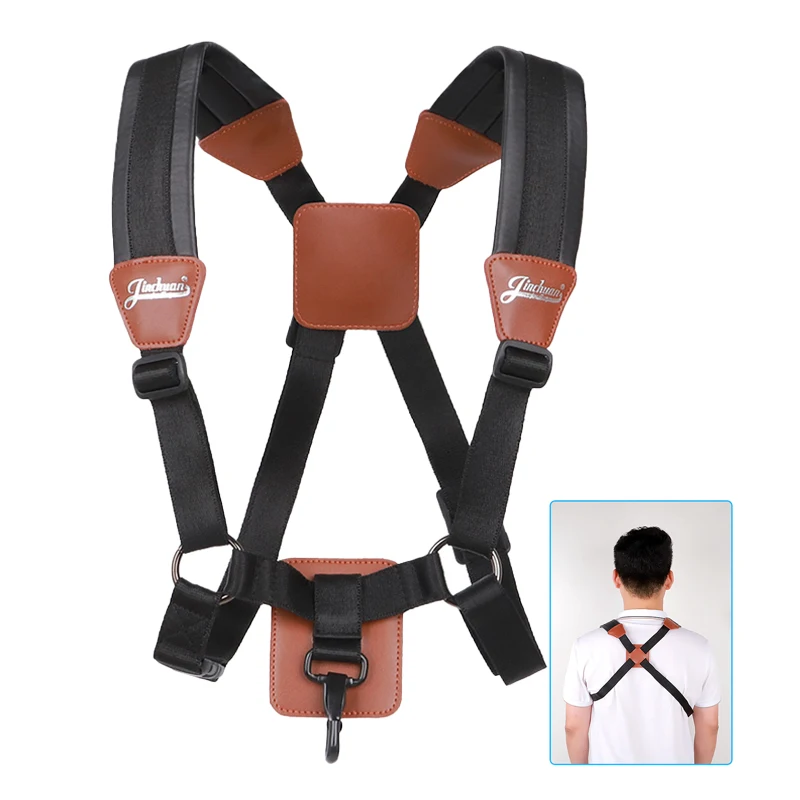 Adjustable Tenor Saxophone Strap with Thick Padding Neck Shoulder Strap Accessories Protective Musical Instrument