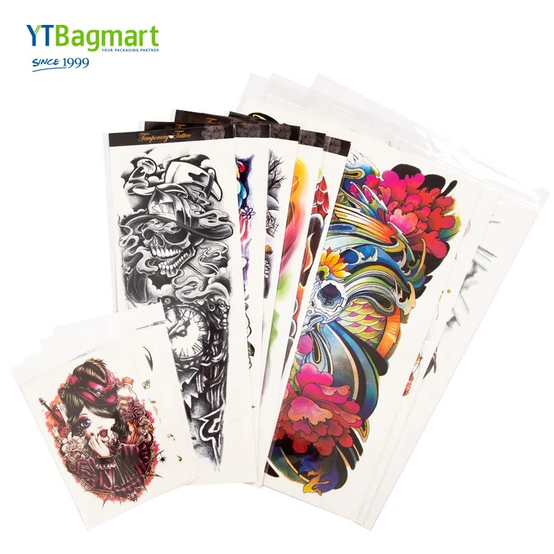 YTBagmart заводская цена экологически чистый красочный черный 3d Орл дракон рукав на всю руку тату-наклейка тату-дизайн для