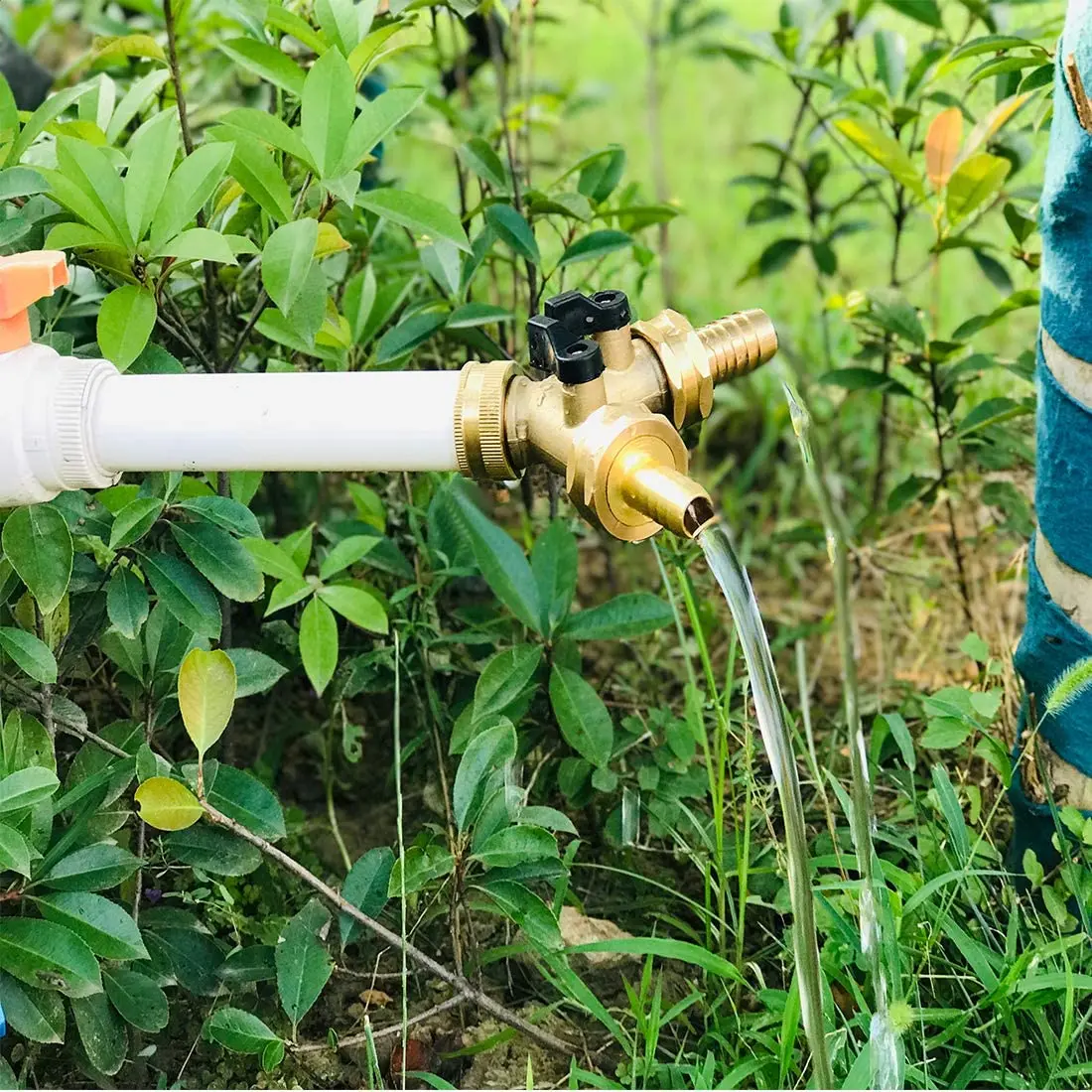 Garden Irrigation Tools Diverting water faucet Fixed Hose Water Segment Brass 2 WAY Ball Valve Water Garden Brass ball valve