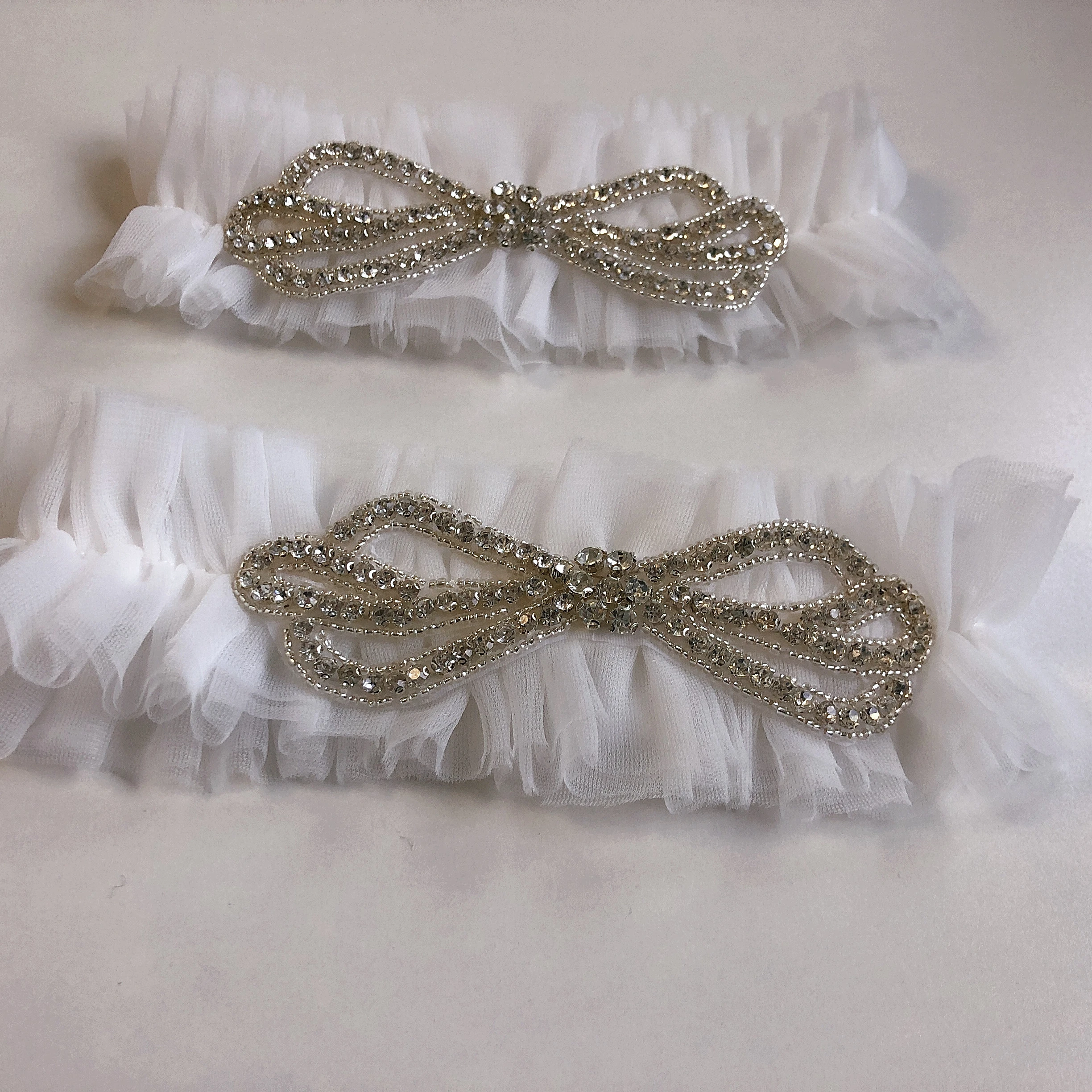 Lace Crystal Thigh Leg Garter Ring for bride wedding