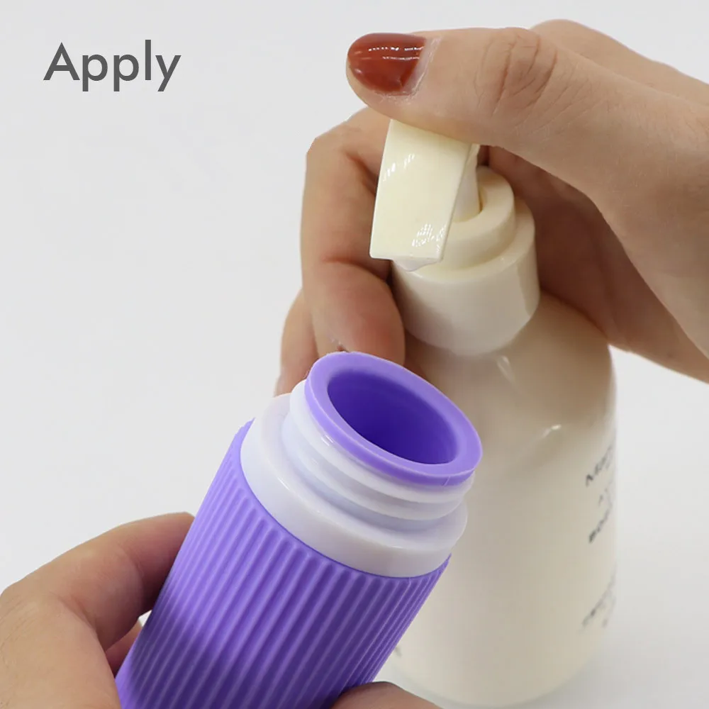 Multicolor Silicone Travel Bottles For Toiletries Sub-bottling Container Lotion Refilling Shampoo Bottle Set