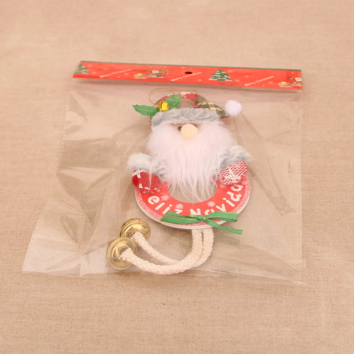 Christmas doll pendant KT board with bell Christmas tree pendant Christmas decoration supplies small gift