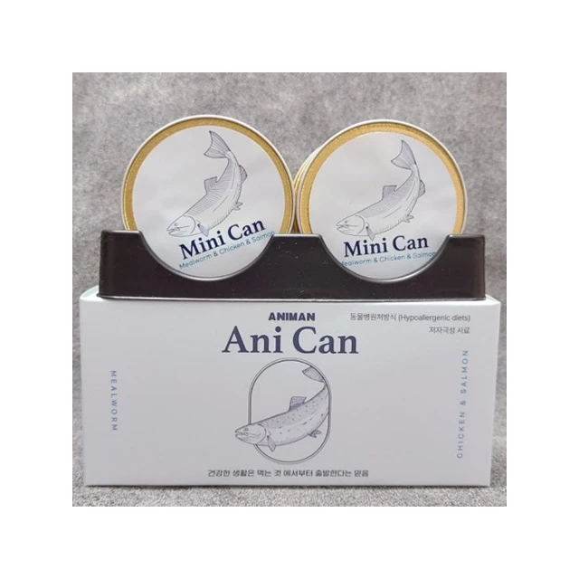 ANIMAN Wet Can Anican Salman 30g 6ea Korean Pet Food Antibiotic-Free Hydrolyzed Dog Food Hydrolyzed Chicken and Salmon Wet Food