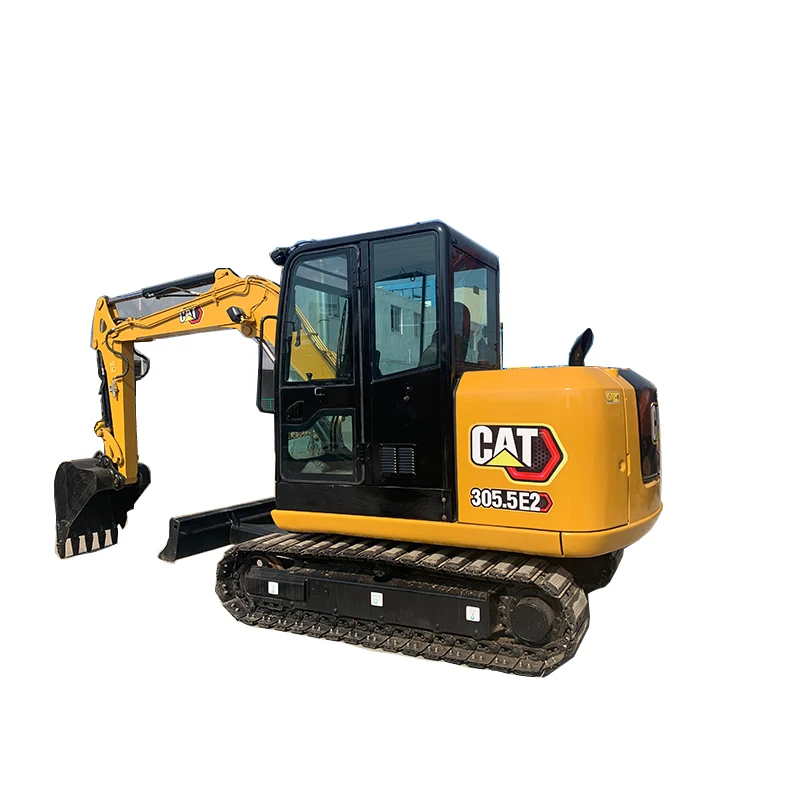 Used CAT 305.5 excavator rubber tracks CAT 305.5E2 excavator with dozer, mini excavator  CAT hot sale in stock