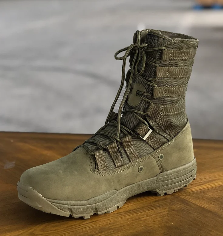 DFJB03  Comfortable breathable Black green brown light weight Canvas boots Asiaon Boots trekking hiking boots