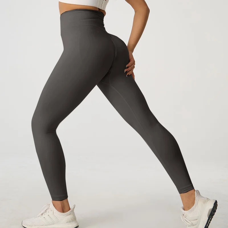 Wholesale high waist tights exercise tights quick-dry sports cycling pants butt lifting tummy control yoga leggings for women