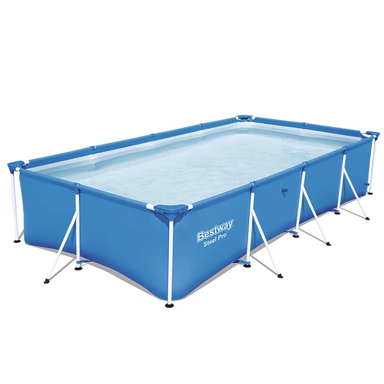 New Product Metal Frame Steel Swimming Pool rectangular inflatable swimming pool with steel frame