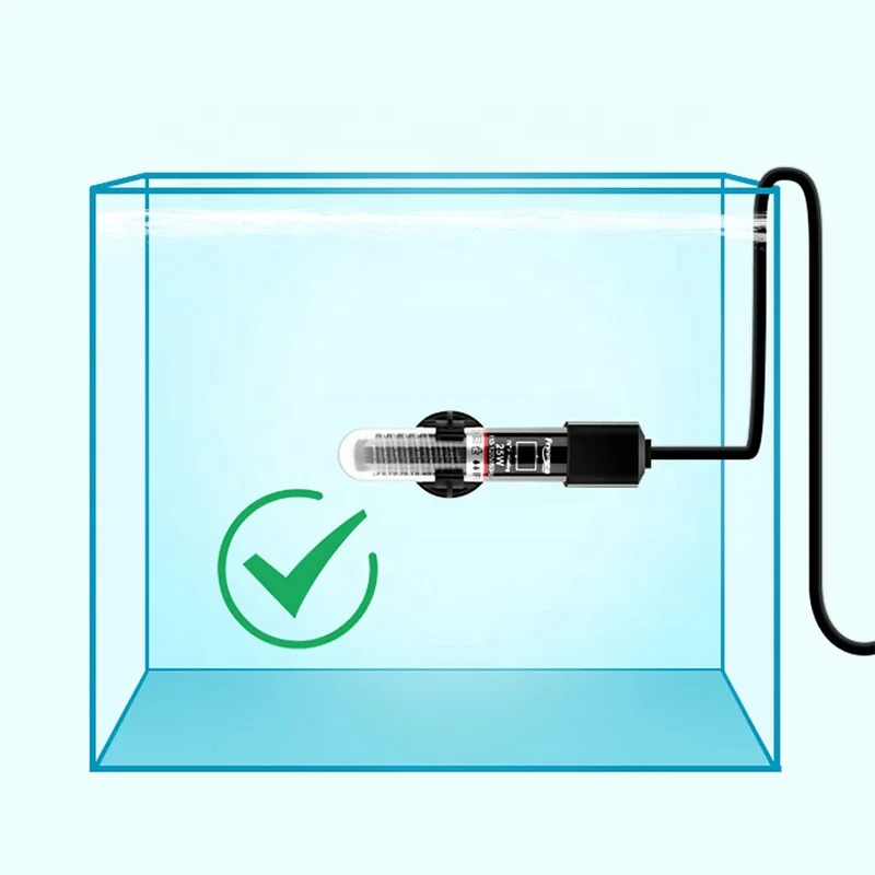 Freesea Stocked FS-110 Aquarium Heater 25W 50W 110V 120V 240V 50HZ 60HZ Submersible Aquarium Heating Rod For Small Fish Tank