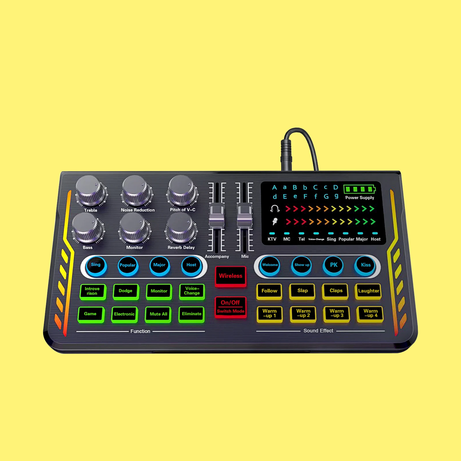 China Manufacturer Profession Multi-function Audio Sound Card For Broadcast Recording Gaming