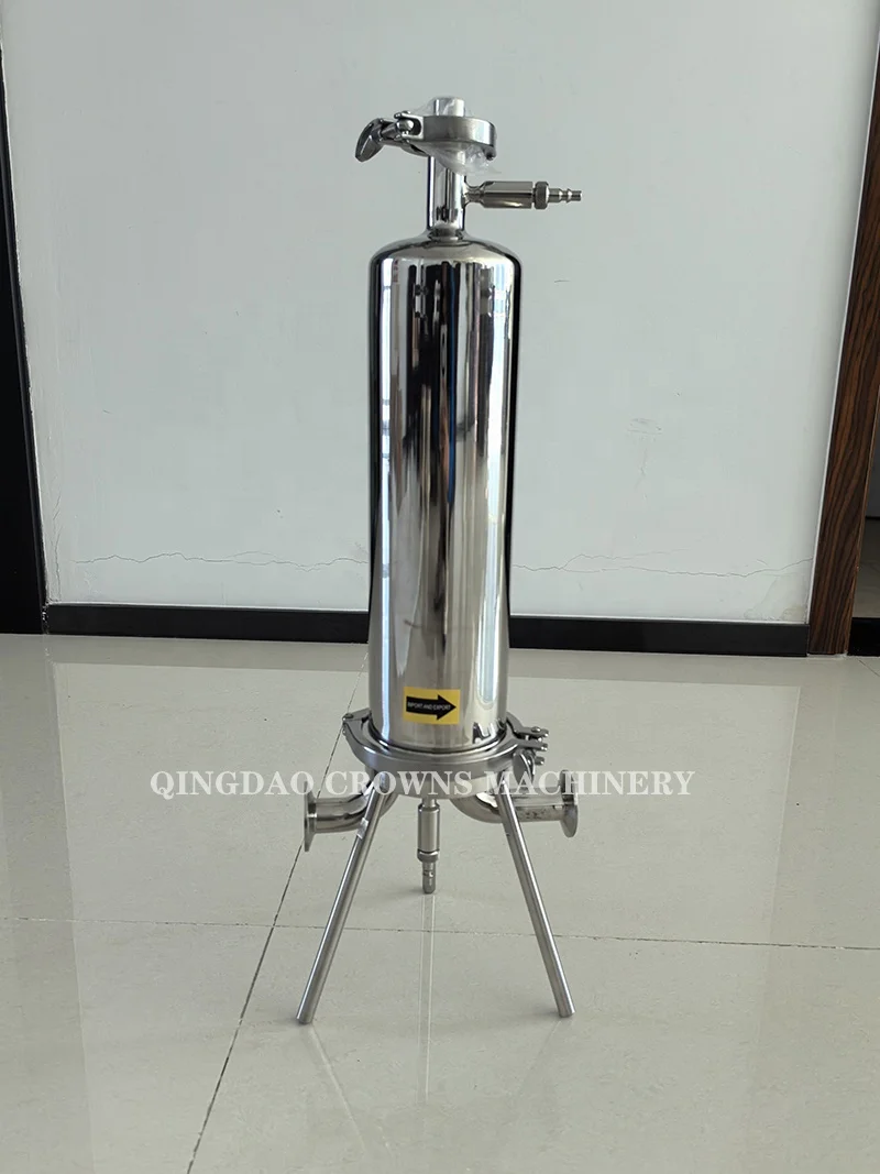 Stainless Steel 304/316 Food Grade Filter Housing for Edible Oil /Juice/ Beverages-Liquid Filtration for Manufacturing Plants