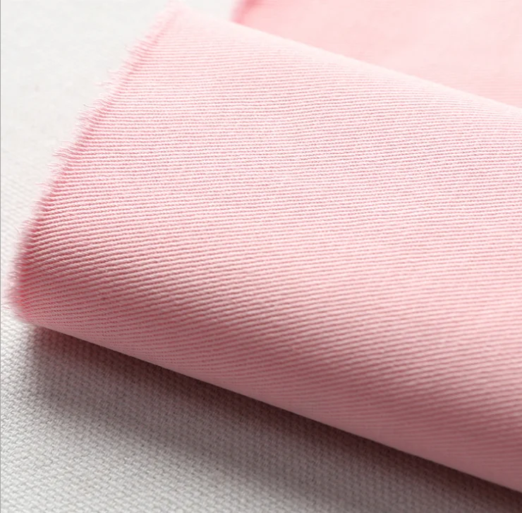Hospital uniform TC65/35 polyester cotton fabric for workwear and uniform twill 3/1 plain bleached dyed fabric 21*21s