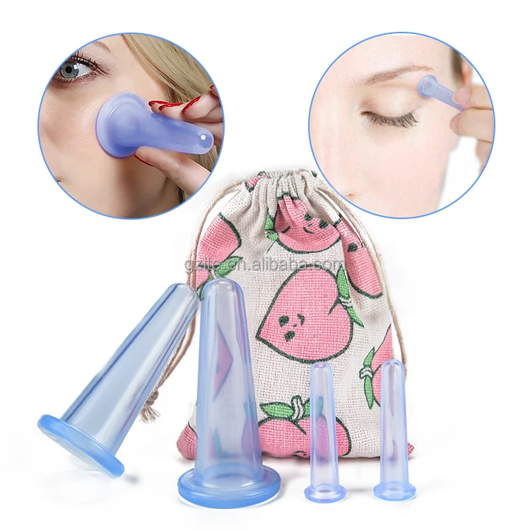 Massage cupping Anti Fatigue Meridian  Control Health and Beauty Spa Security  Silicone massage cupping set