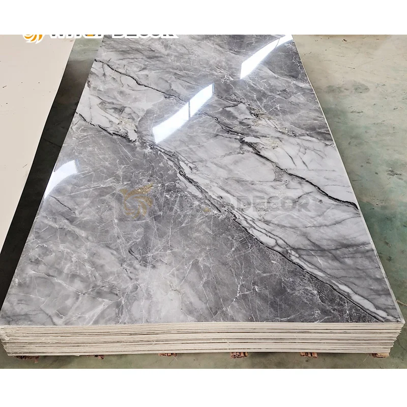 High Quality Flexible   UV board PVC marble sheet for interior decoration