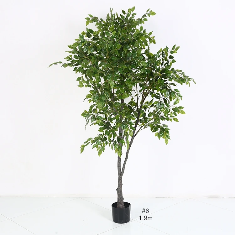 Home Decor Best 6Ft Faux Potted Green Lyrata Plants Artificial Ficus Tree Bonsai Fake Fiddle Leaf Fig Tree