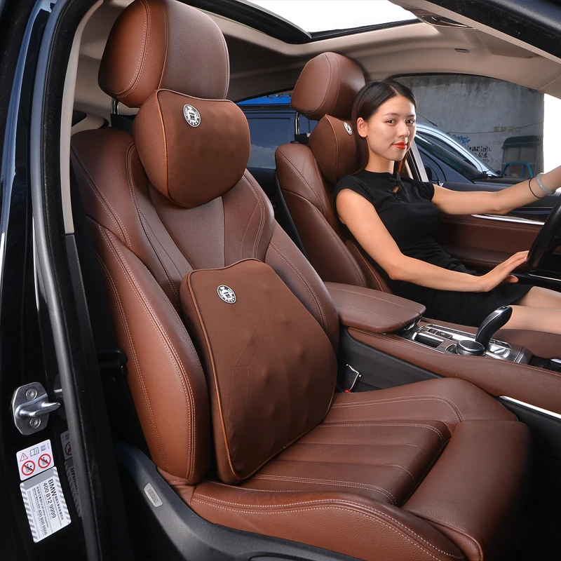 Подголовник автомобильного сиденья, модная Подушка с эффектом памяти, подушка для поддержки головы и шеи, подушка для поддержки поясницы автомобильного сиденья, подушка для поддержки шеи, модная подушка