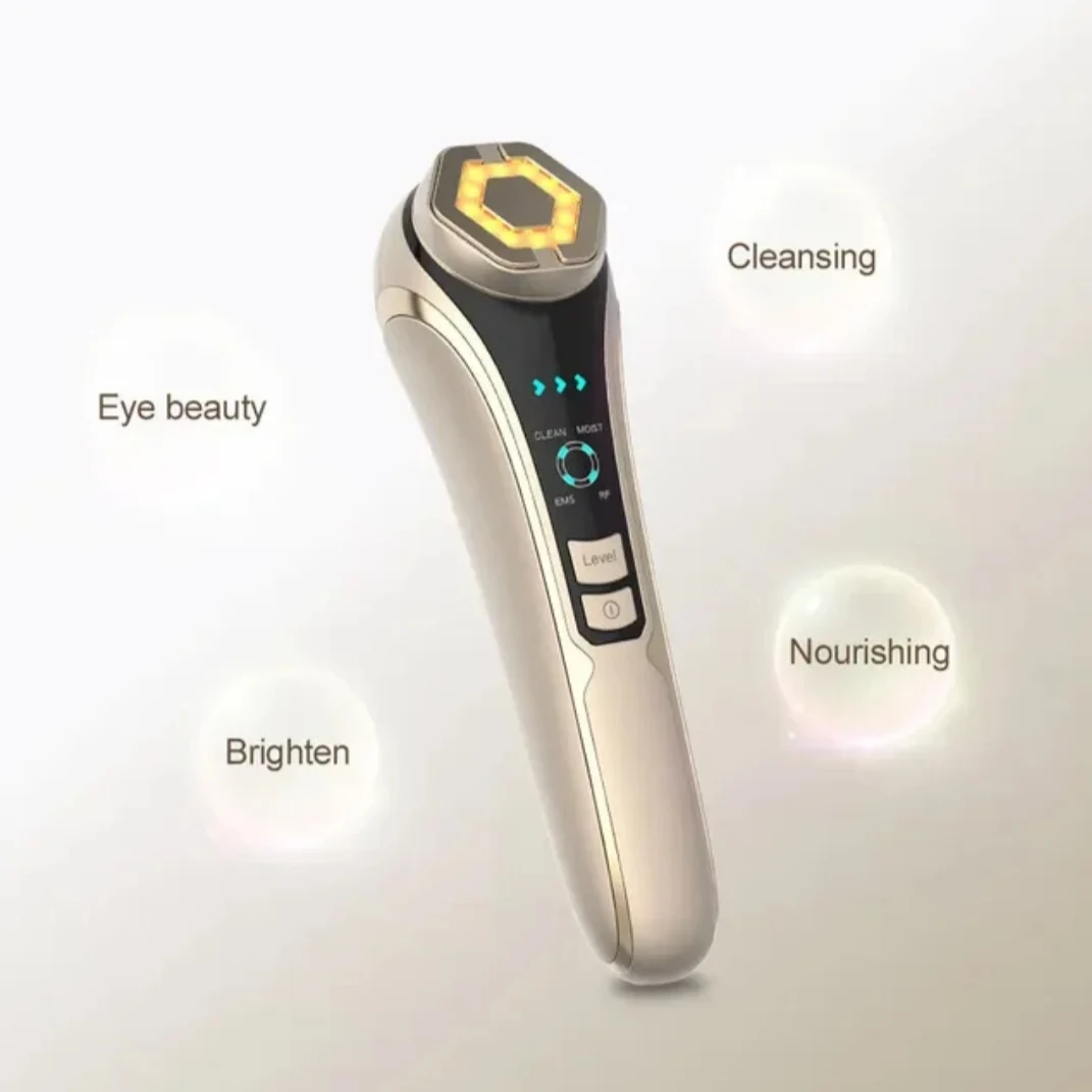 Facial Mesotherapy Electroporation LED Photon Skin Care Face Lifting Tighten Wrinkle Removal Eye Care RF Skin Tightening Machine
