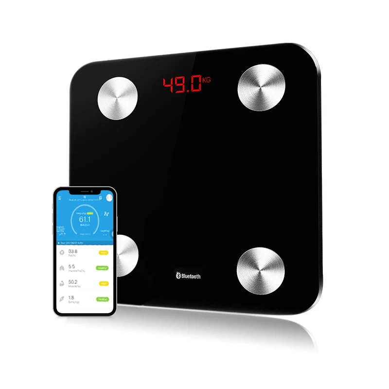 Electronic Digital bluetooth and smart balance weight scales with body fat Weight capacity 130kg  Best Seller