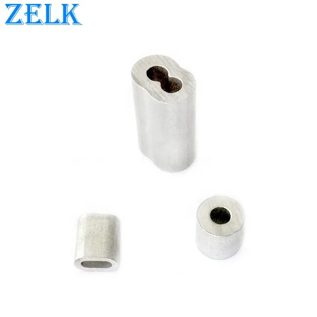 Aluminum Ferrule DIN3093 Oval Sleeve Wire Rope Clips