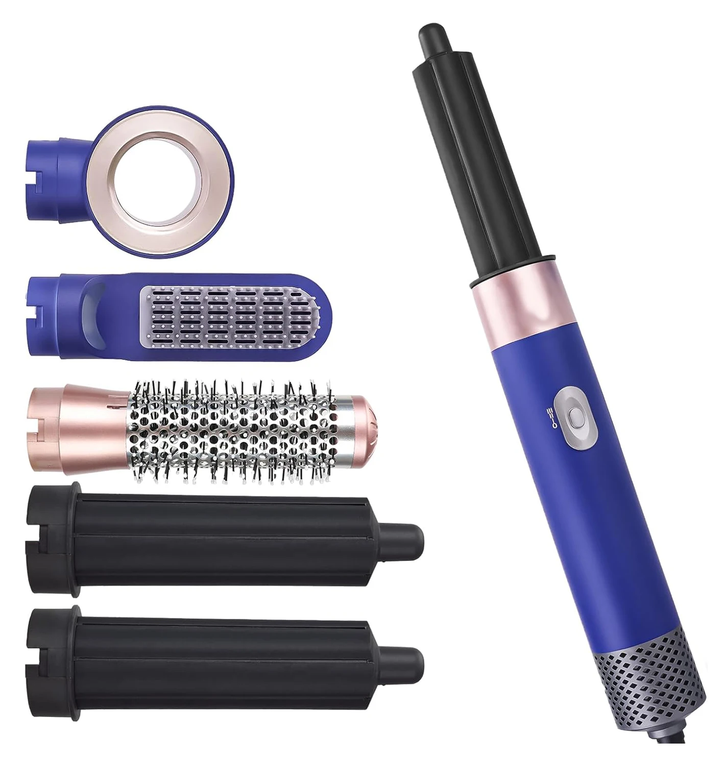 5 in 1 Professional Auto Air Curlers Straightener Curling Iron Round Brush High-Speed Hair Dryer Brush Hot Air Brush Set