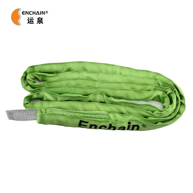 Enchain Heavy Duty 6000lbs 3000 kg Polyester Yarn Soft Endless Webbing Round Sling