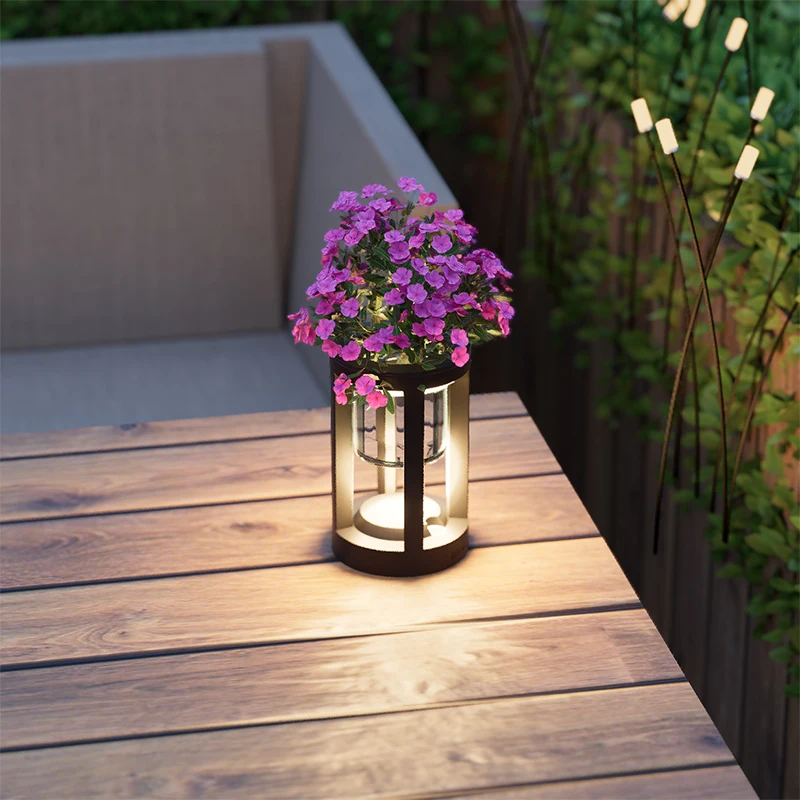 Outdoor camping table decoration lamp IP54 waterproof dimming aluminum texture home Lighting for fish farming and flower farming