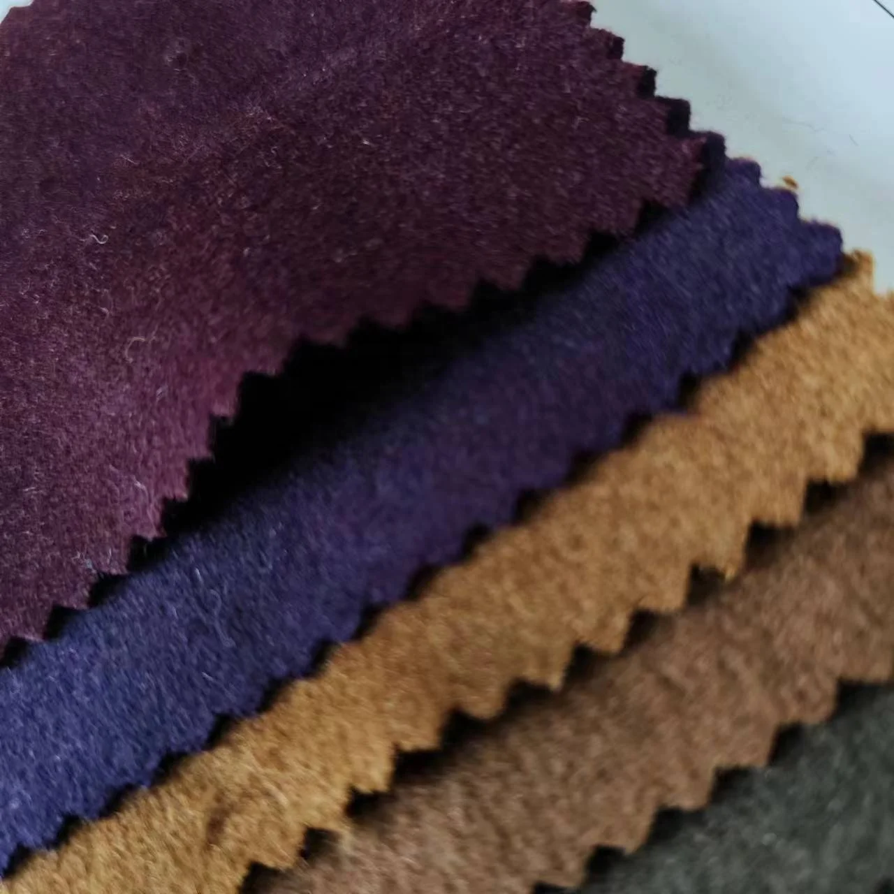 50Wool 400g/m single side woolen flannel flannel suede autumn and winter wool coat factory direct clearance stock