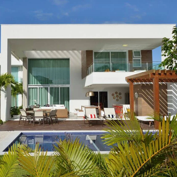 one floor prefabricated villa with high ceiling