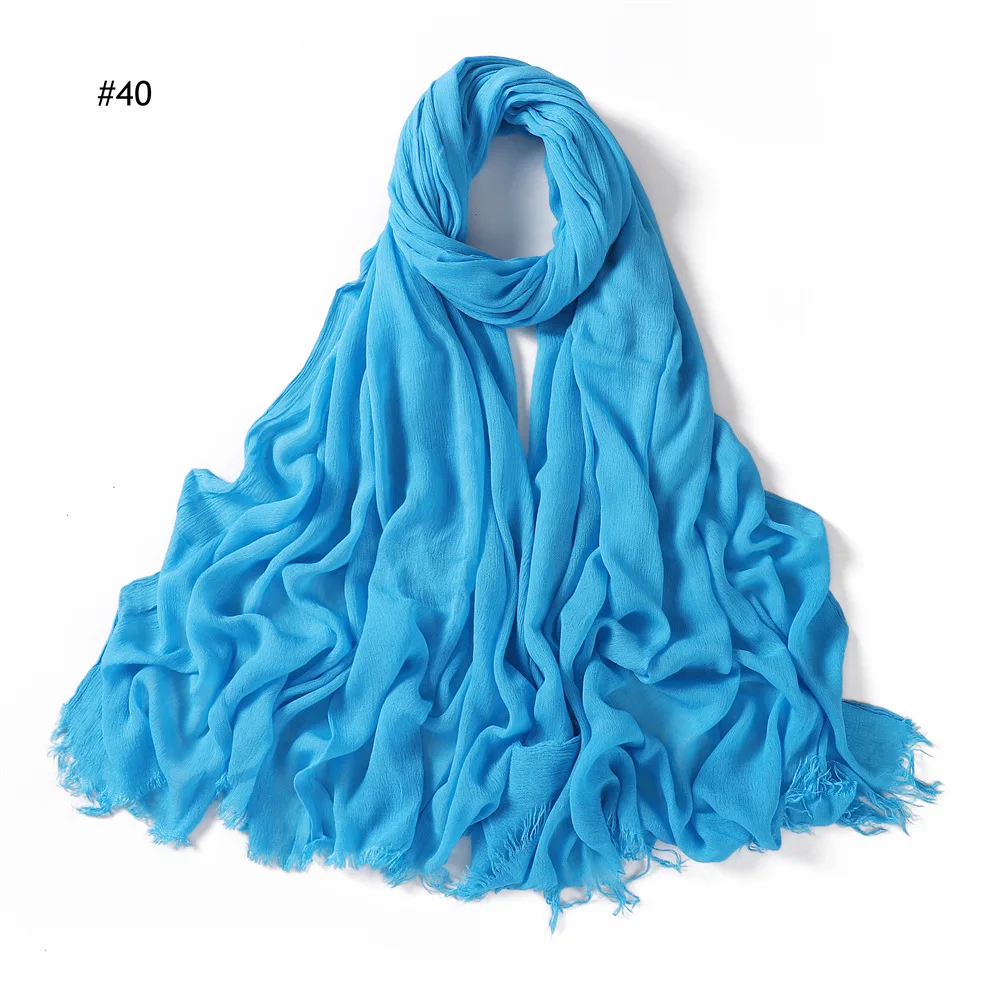 Premium Muslim Crinkle Head Scarf Thinner Lurex Breathable Viscose Crinkle Hijab