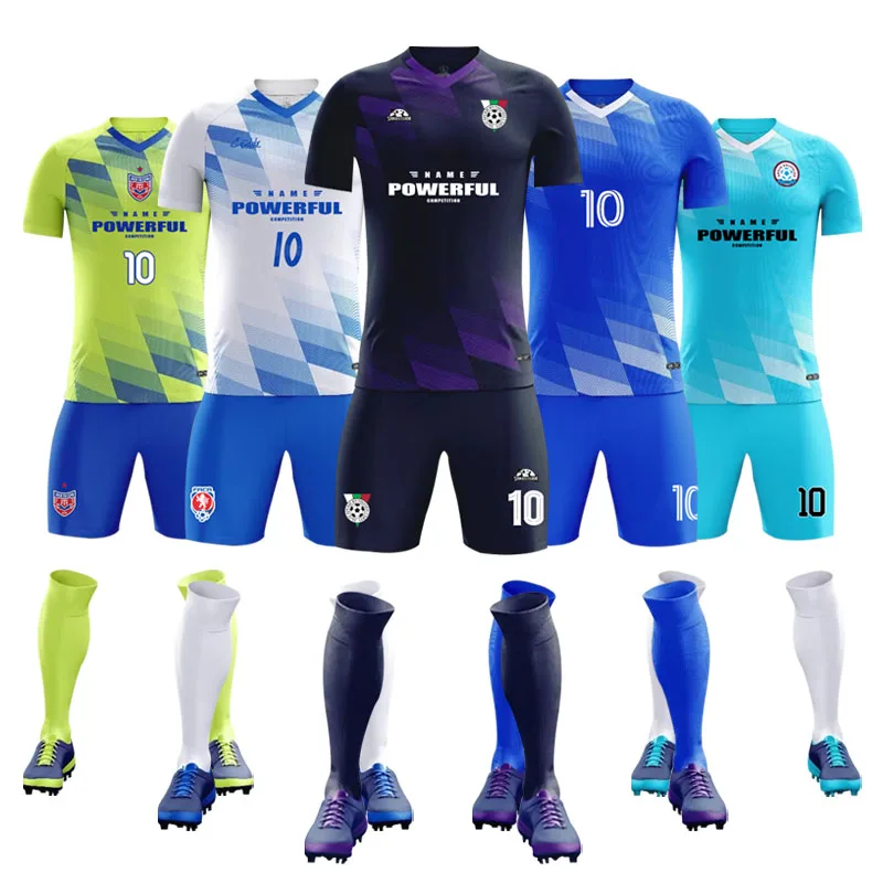 Unisex Breathable Football Suit Custom Match Training Team Uniform Wholesale for Adults