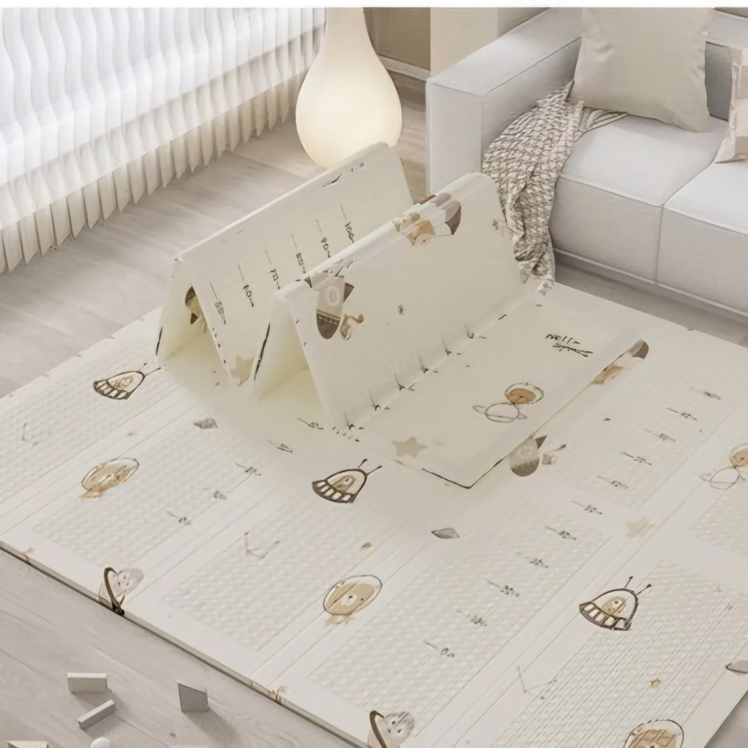 2024 Hot Selling Baby Activity Foldable Waterproof Floor XPE Foam Folding Play Mat Play Mats for Baby Child