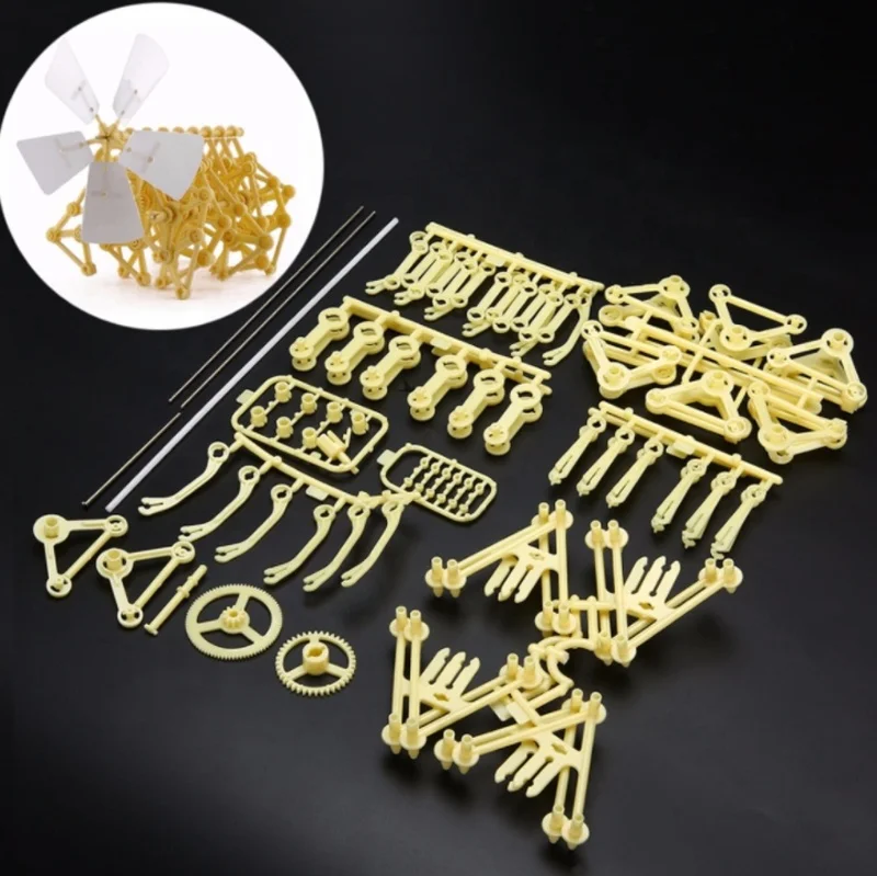 Child/Adult DIY Toy Hand-invented Beast Robot Creative Wind Energy Powered Mechanical Beast Puzzle Toys Gifts