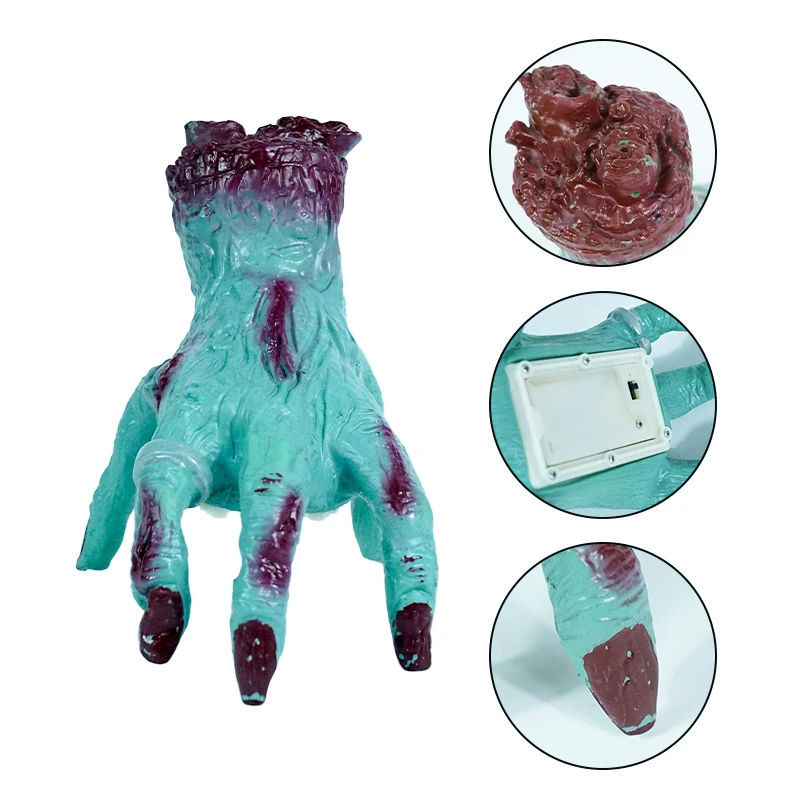 Wholesale Halloween Decoration Scary Horror Props Moving Running Hand Voice Animated Electric Toy With Free Sample