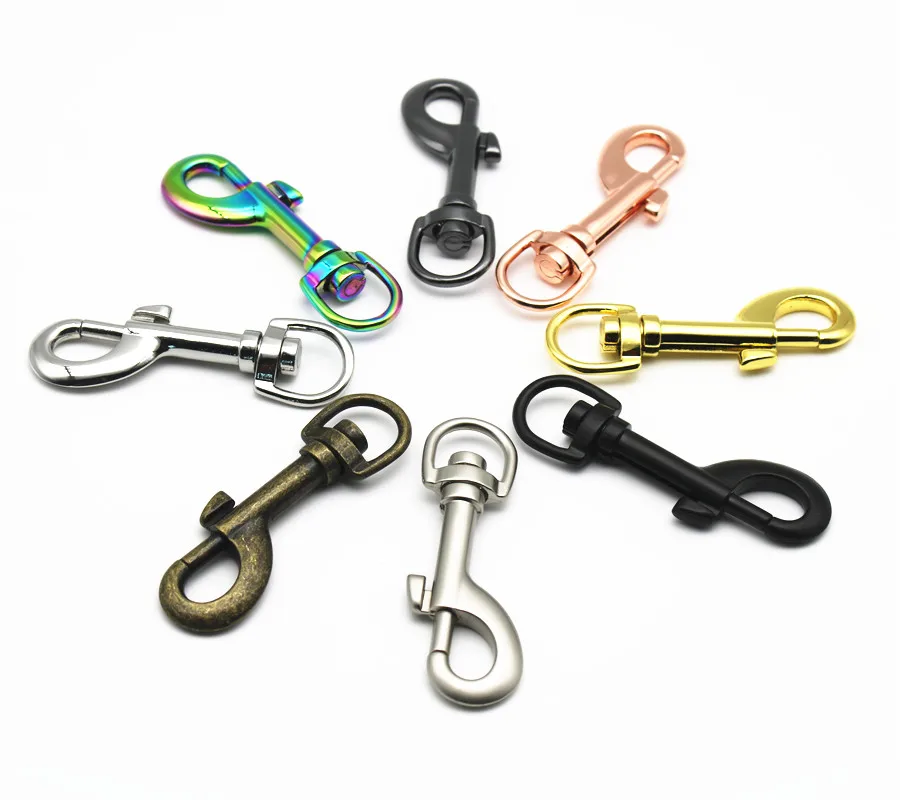 Durable Pet Strap Small Eye Bolt Metal Spring Clasp Zinc Alloy Snap Hook Clip Swivel For Bag