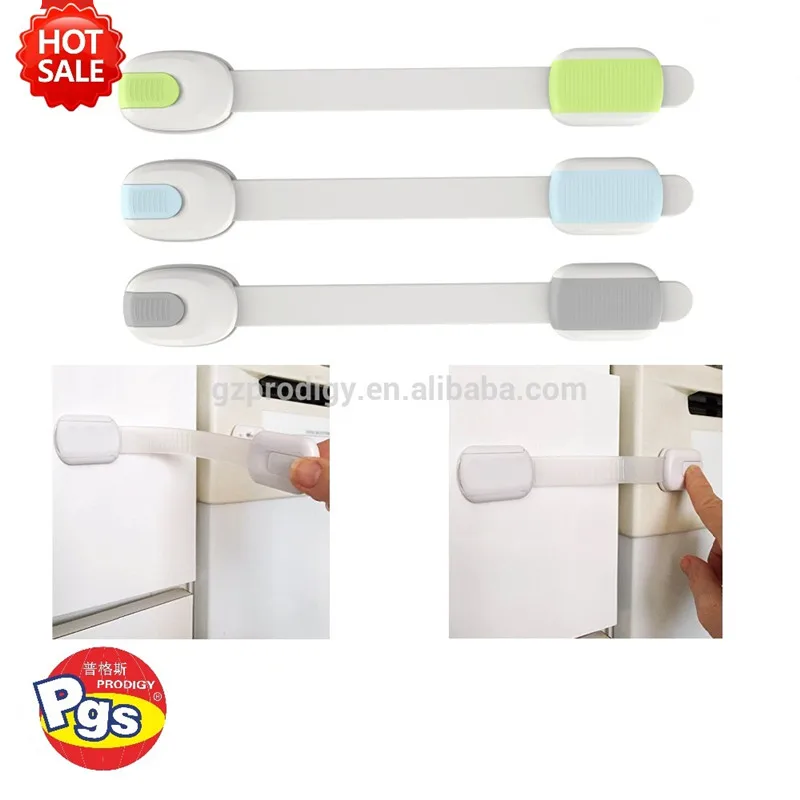 Prodigy Baby supplier Adjustable Strap Kids Child Proofing Baby Safety Locks For Fridge Cabinets Drawers