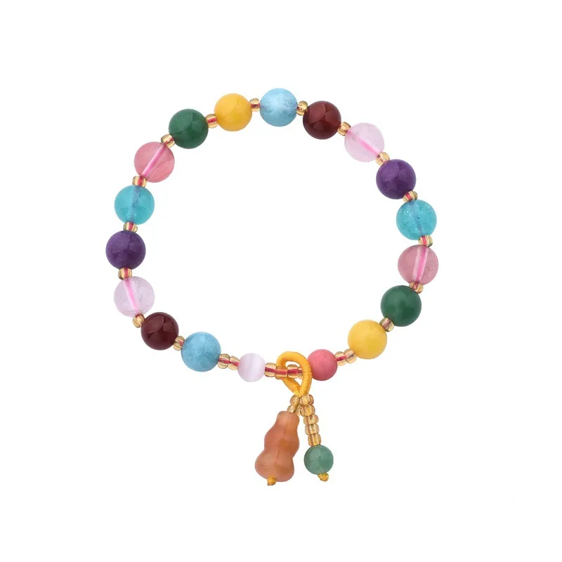 Creative design woven classic colorful crystal temperament bracelet for Wedding Party Engagement or Anniversary Gift