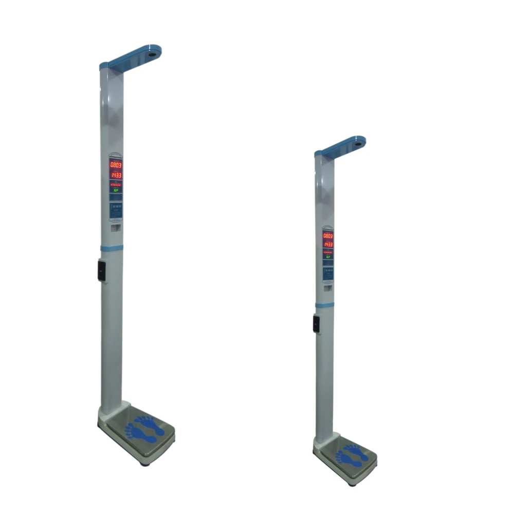 DHM-16 coin operated digital foldable bmi weight height scale with thermal printer