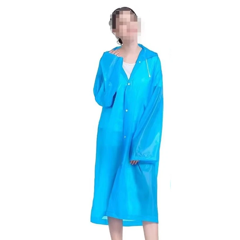 Outdoor Waterproof Clear Raincoat Heavy EVA Fabric Disposable Full Raincoat Overroll Conjoin Raincoat Durable Plastic One Price