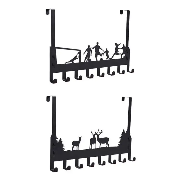 
Multifunctional 8 hook door rear hanger wall decoration fashion style door back hook clothing storage tool organizer 