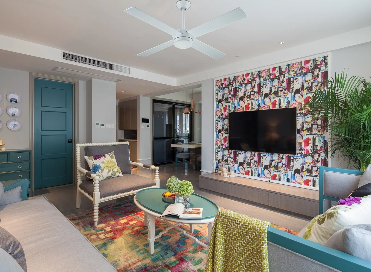 52 inch Modern Air Cooling Fan Simple DC Motor White LED Ceiling Fan Light, 4 Plywood Blades, include Remote Control