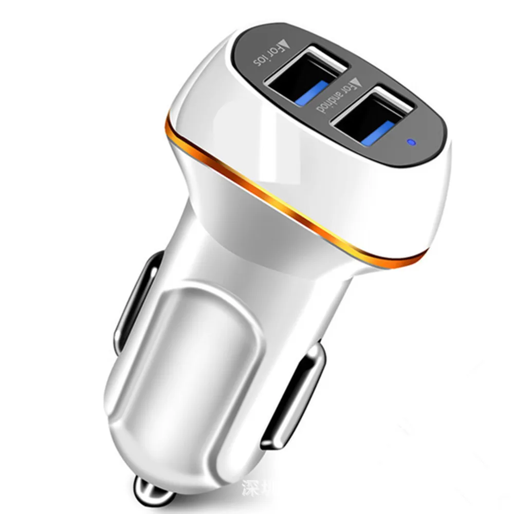 Автомобильное зарядное устройство А 2usb интеллектуальная быстрая зарядка 12-24 В для бортовой зарядки мобильного