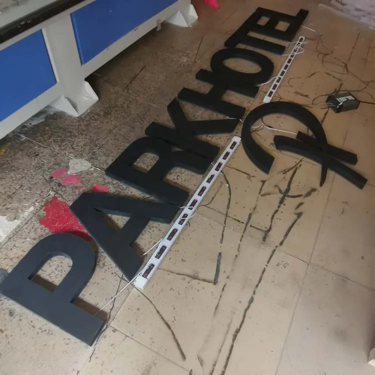 3D Customized Beauty Sport Salon Indoor Decorative Business LED Backlit Reception Letter