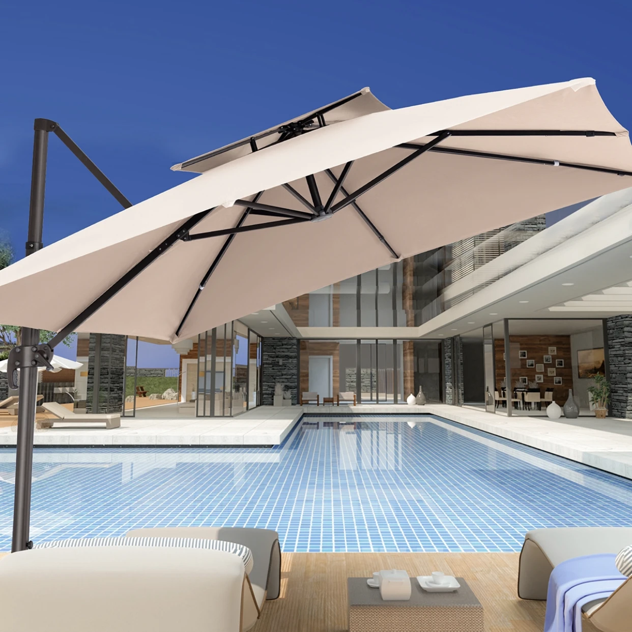 ombrelone umbrella pool free shipping outdoor commercial with fringe  manufacturer outdoor camping chair garden umbrella