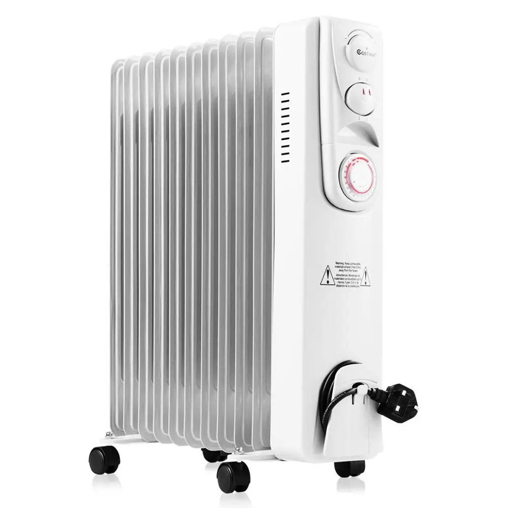 china ningbo supplier portable room 2500W 3 heating electric oil-filled radiator