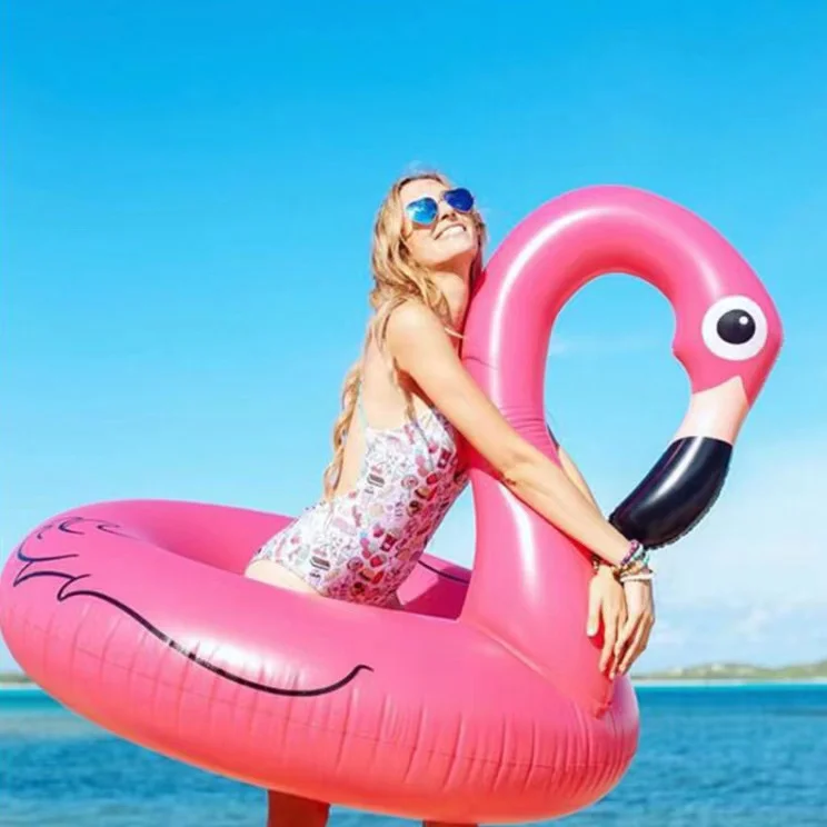 Cheap Products Floaters For Pool Animal flamingo Float Swimming Floats Baby  Inflatable Swimming Ring