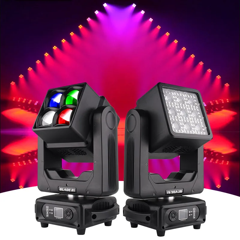 Marslite 4x60w Double Side LED Moving Head Light RGBW 4in1 Beam Wash Strobe Infinite LED Moving Head Stage Light