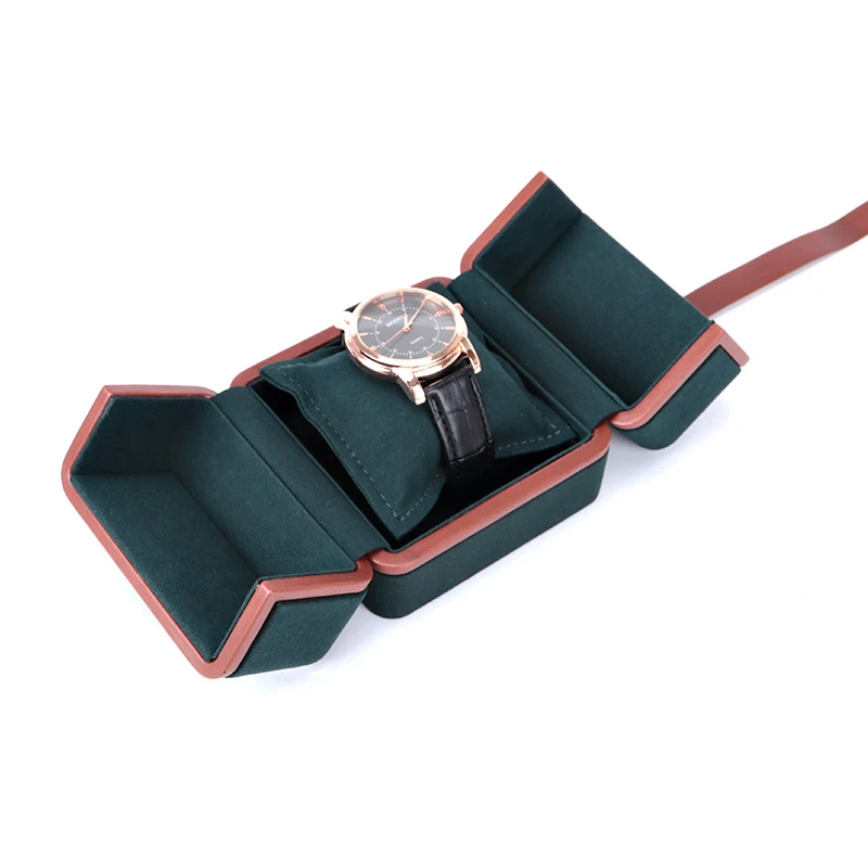 Hanhong wholesale jewelry custom logo green jewelry box luxury earrings bracelet necklace ring box jewelry packaging box