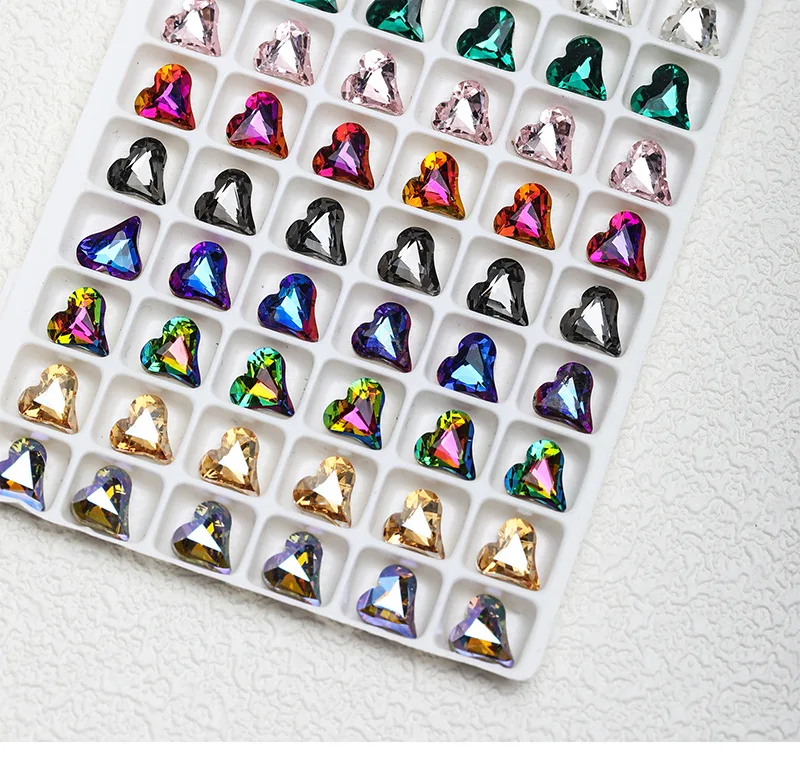 Multi Colors High Quality K9 Crystal Point Back Various Shapes Press On Nail Art Supplies Rhinestones Accessories
